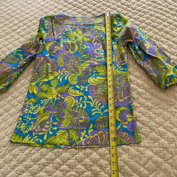 Boden Embroidered Split Neck Tunic - US 2 - Picture 9 of 11